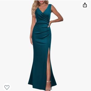 WOOSEA Blue Sleeveless Maxi
